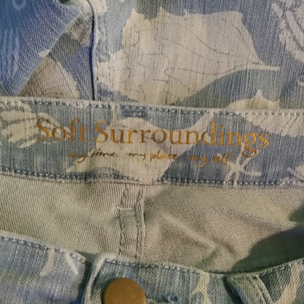 Soft Surroundings Small Nautical Shell Print Jeans - image 3